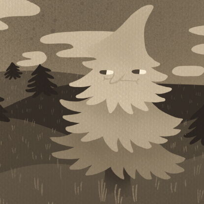 Auf dem Bild ist der Klimaverlierer Fichte in Sepa zu erkennen.