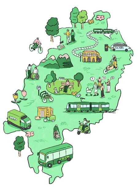 Illustration Hessen-Karte